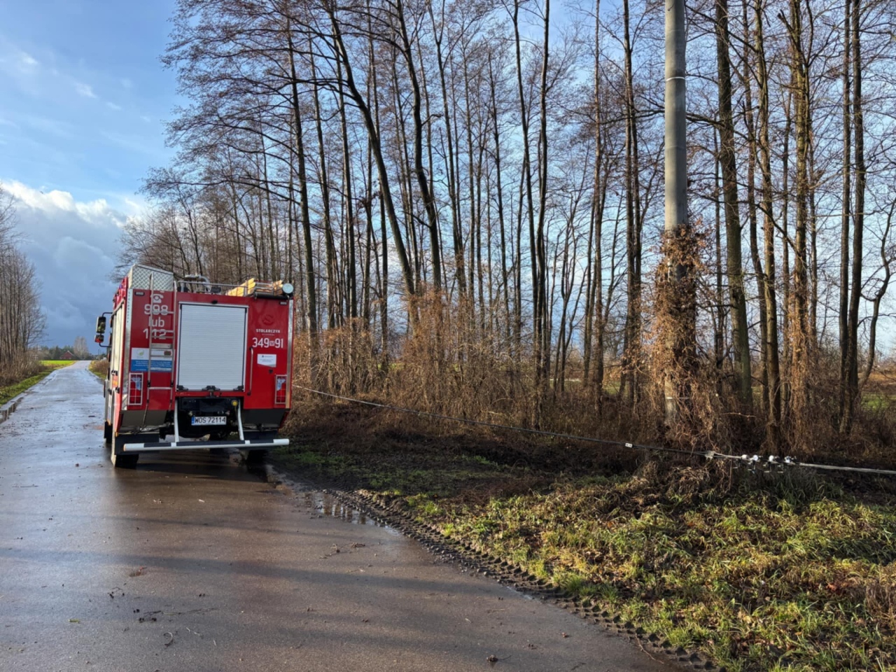 Gwałtowna nawałnica w powiecie ostrołęckim [16.12.2024] - zdjęcie #2 - eOstroleka.pl