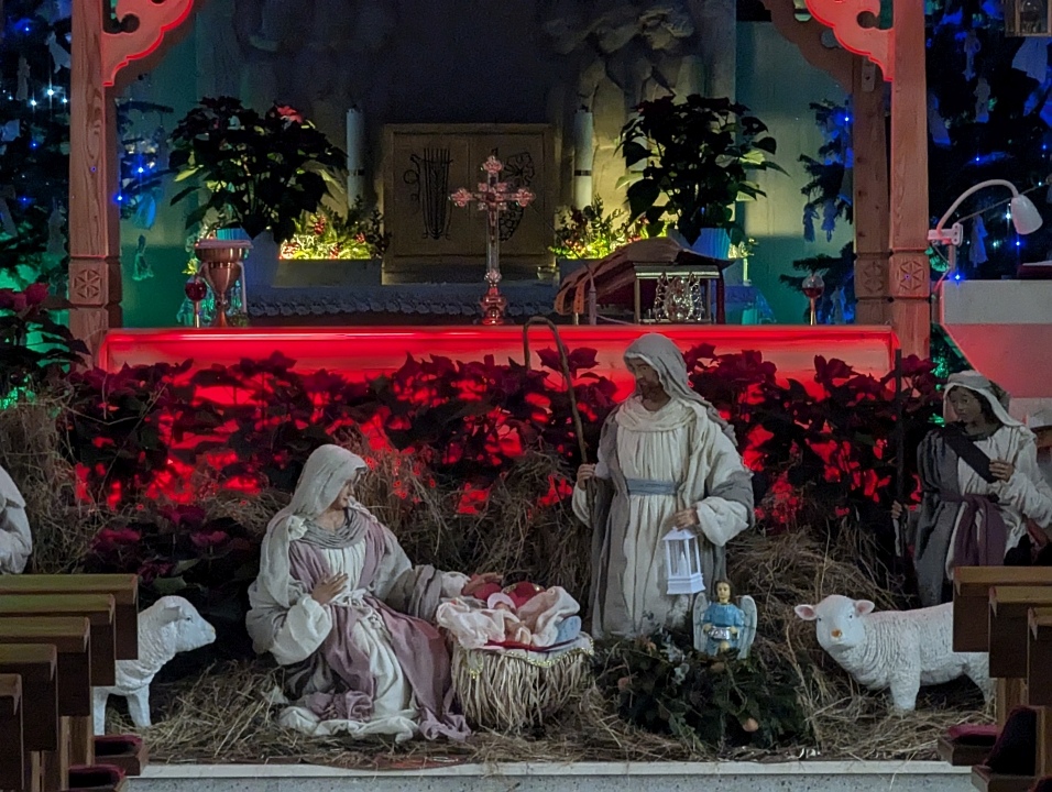 Bożonarodzeniowe szopki w kościołach w Ostrołęce i Rzekuniu [25.12.2024] - zdjęcie #22 - eOstroleka.pl