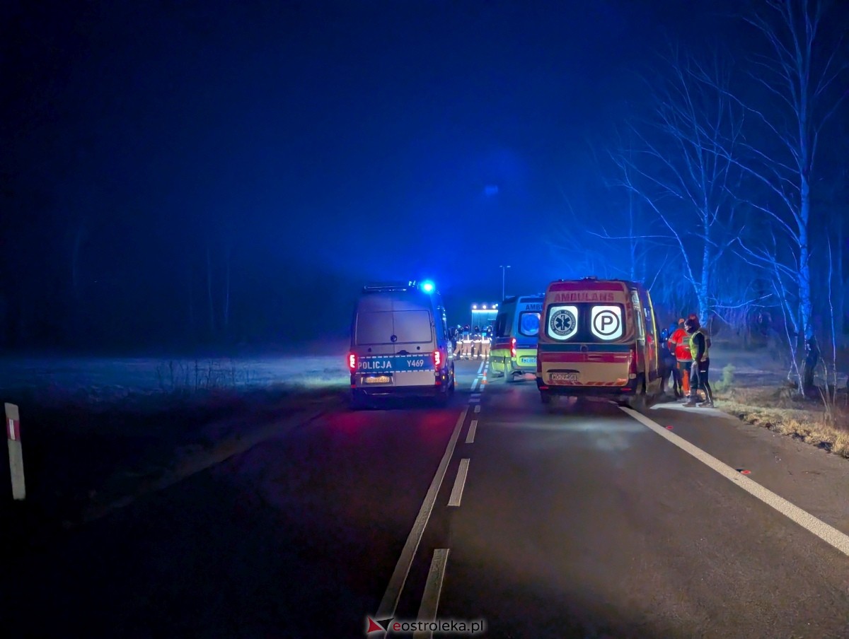 Wypadek w Łodziskach [29.12.2024] - zdjęcie #1 - eOstroleka.pl