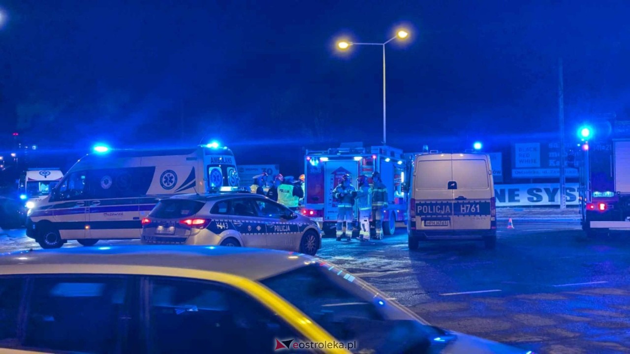 Wypadek w Ostrołęce [02.01.2025] - zdjęcie #20 - eOstroleka.pl