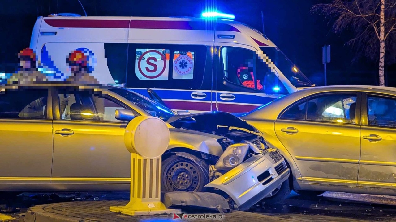 Wypadek w Ostrołęce [02.01.2025] - zdjęcie #3 - eOstroleka.pl