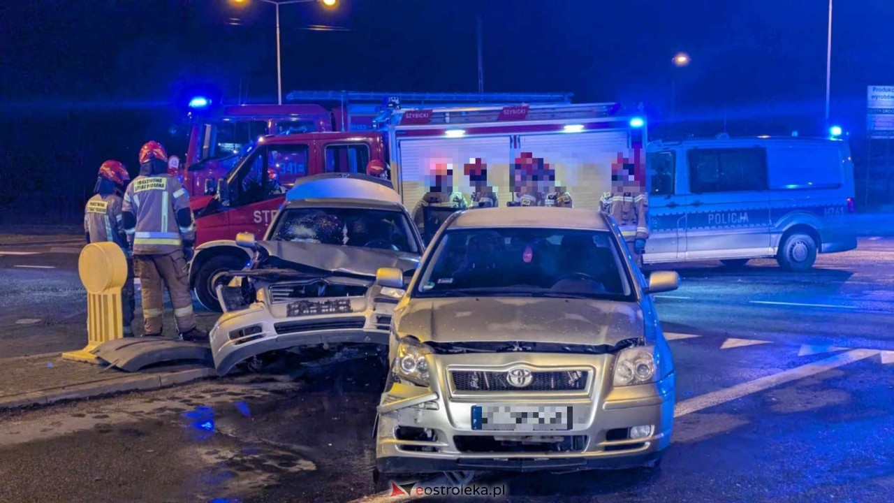 Wypadek w Ostrołęce [02.01.2025] - zdjęcie #2 - eOstroleka.pl