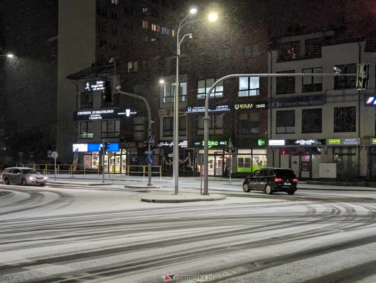 Ostrołęka pod śnieżną peleryną – chwilowy widok zimy [03.01.2025] - zdjęcie #2 - eOstroleka.pl