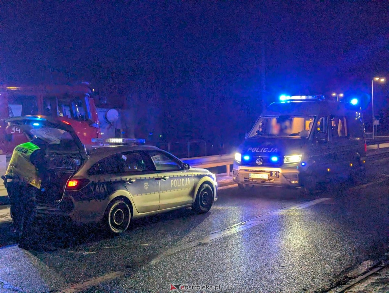 Wypadek na Alei Wojska Polskiego [05.01.2025] - zdjęcie #5 - eOstroleka.pl