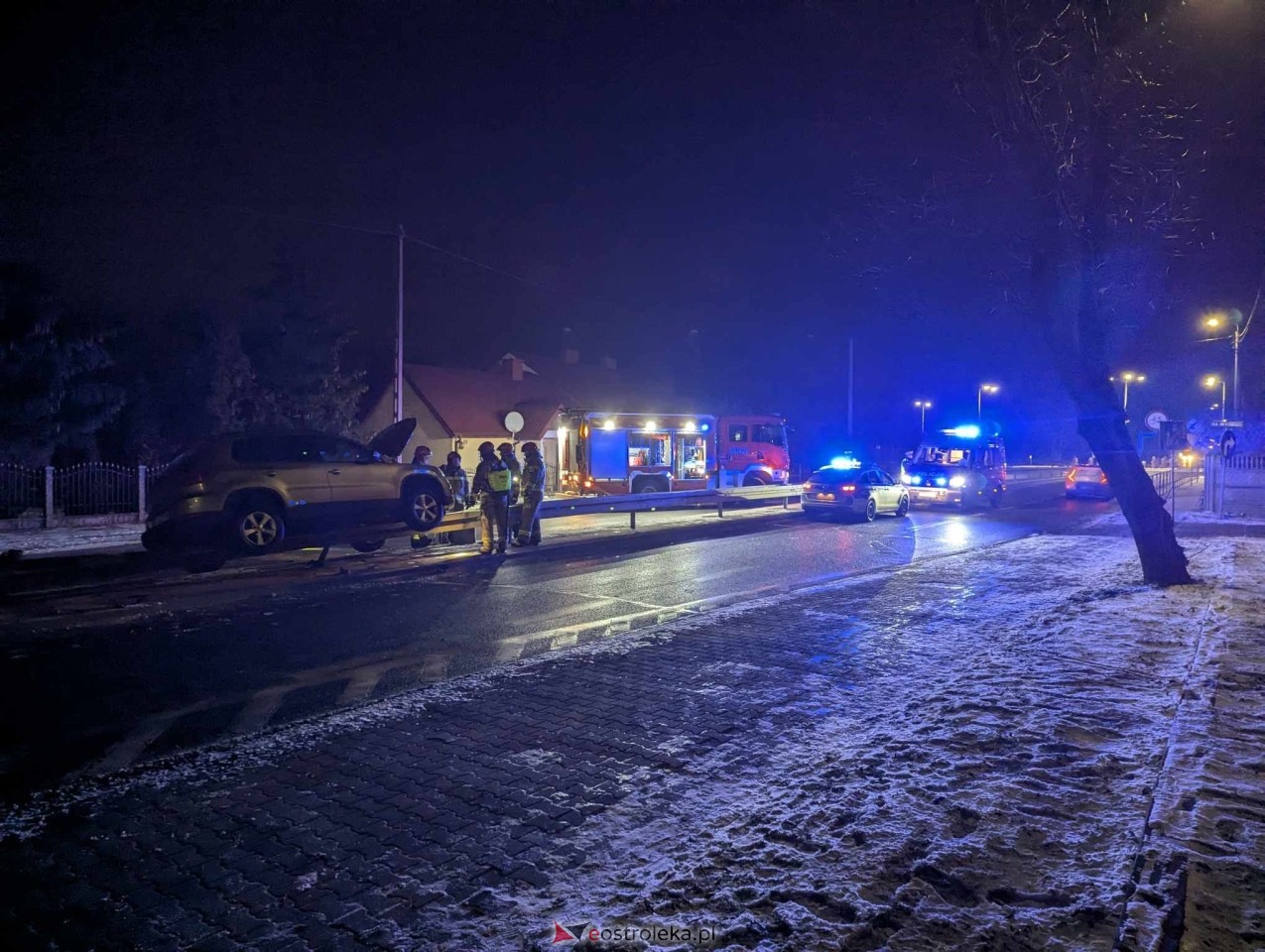 Wypadek na Alei Wojska Polskiego [05.01.2025] - zdjęcie #3 - eOstroleka.pl