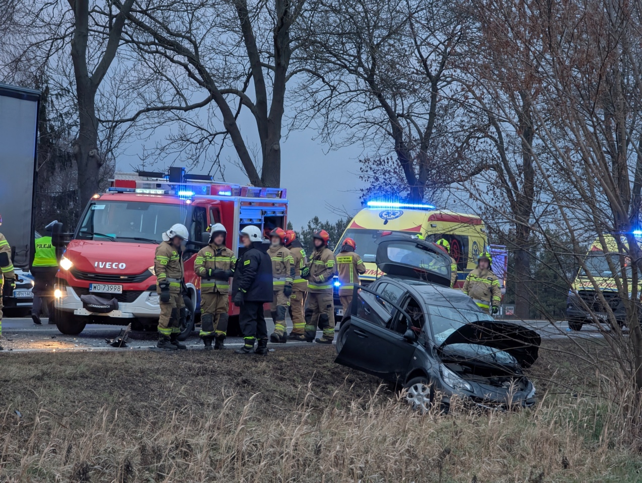 Wypadek w Kordowie [8.01.2025] - zdjęcie #16 - eOstroleka.pl