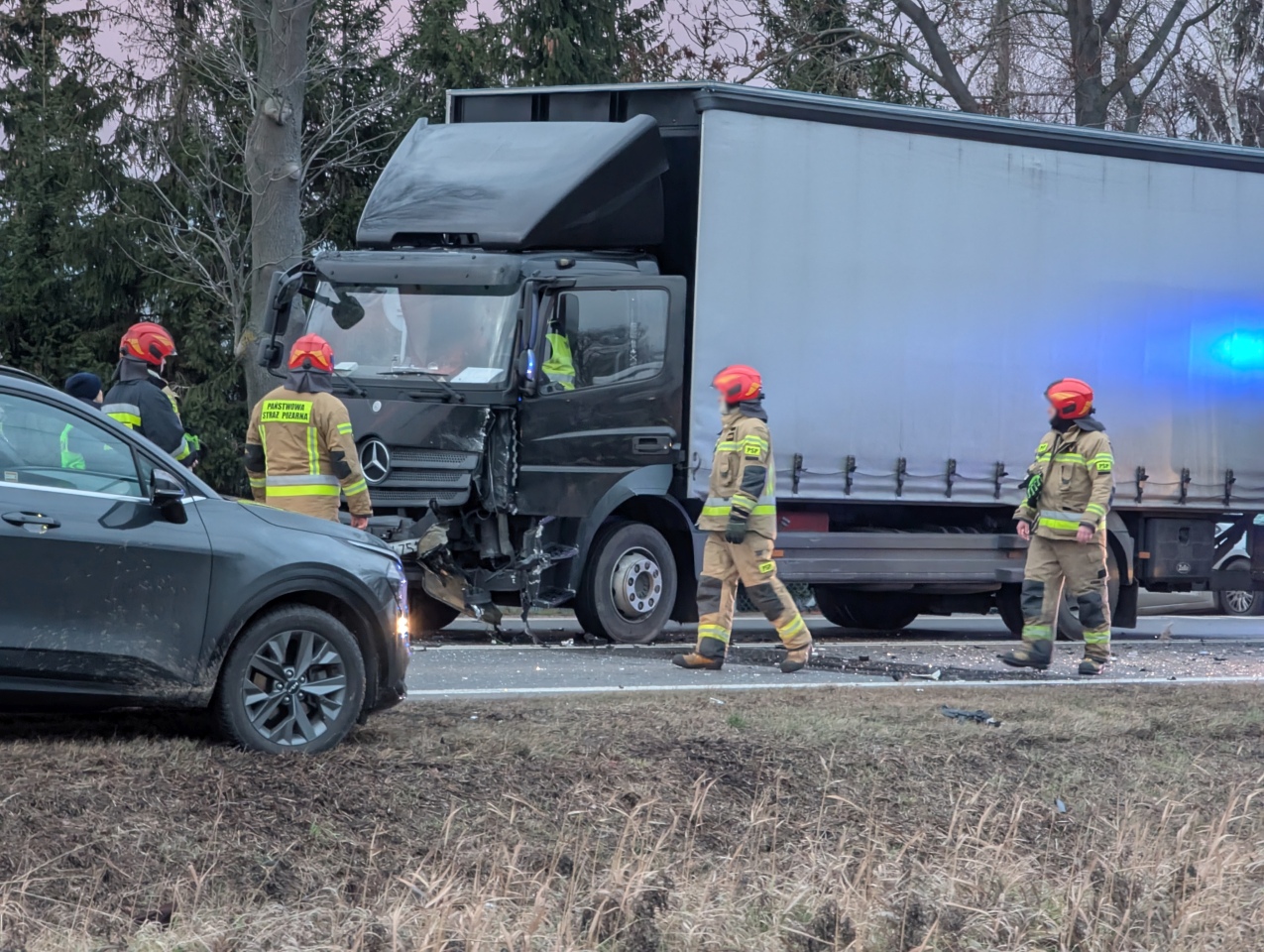 Wypadek w Kordowie [8.01.2025] - zdjęcie #14 - eOstroleka.pl