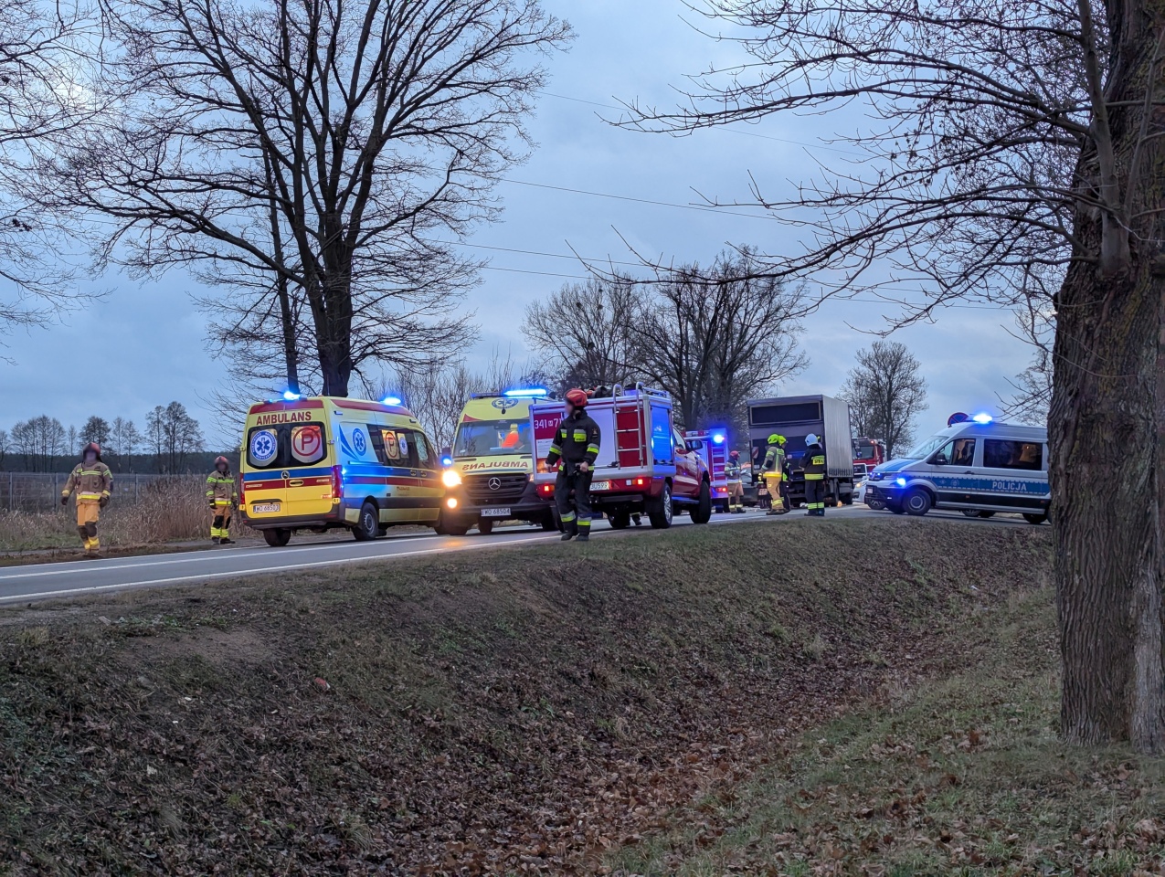 Wypadek w Kordowie [8.01.2025] - zdjęcie #12 - eOstroleka.pl