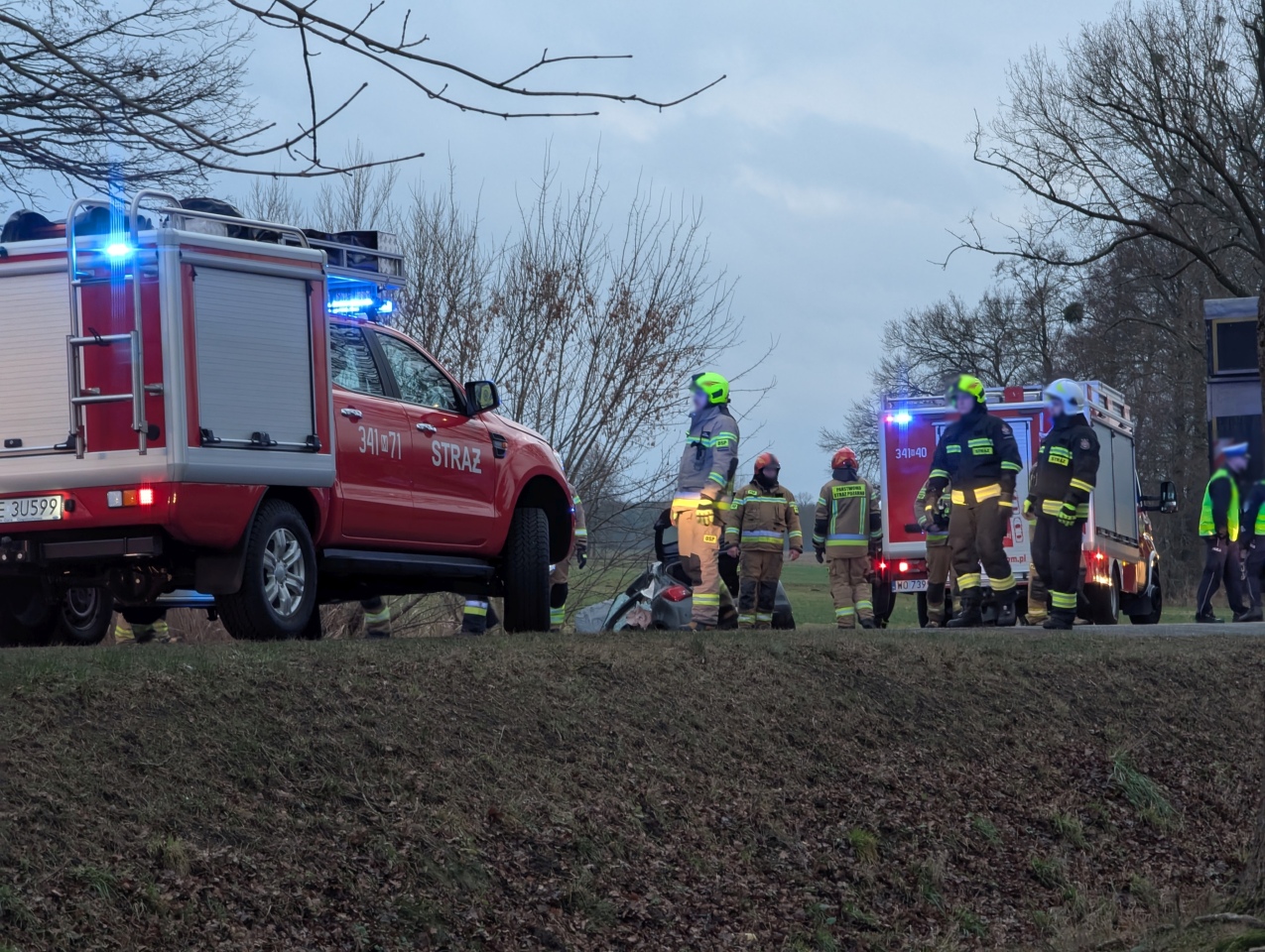Wypadek w Kordowie [8.01.2025] - zdjęcie #9 - eOstroleka.pl