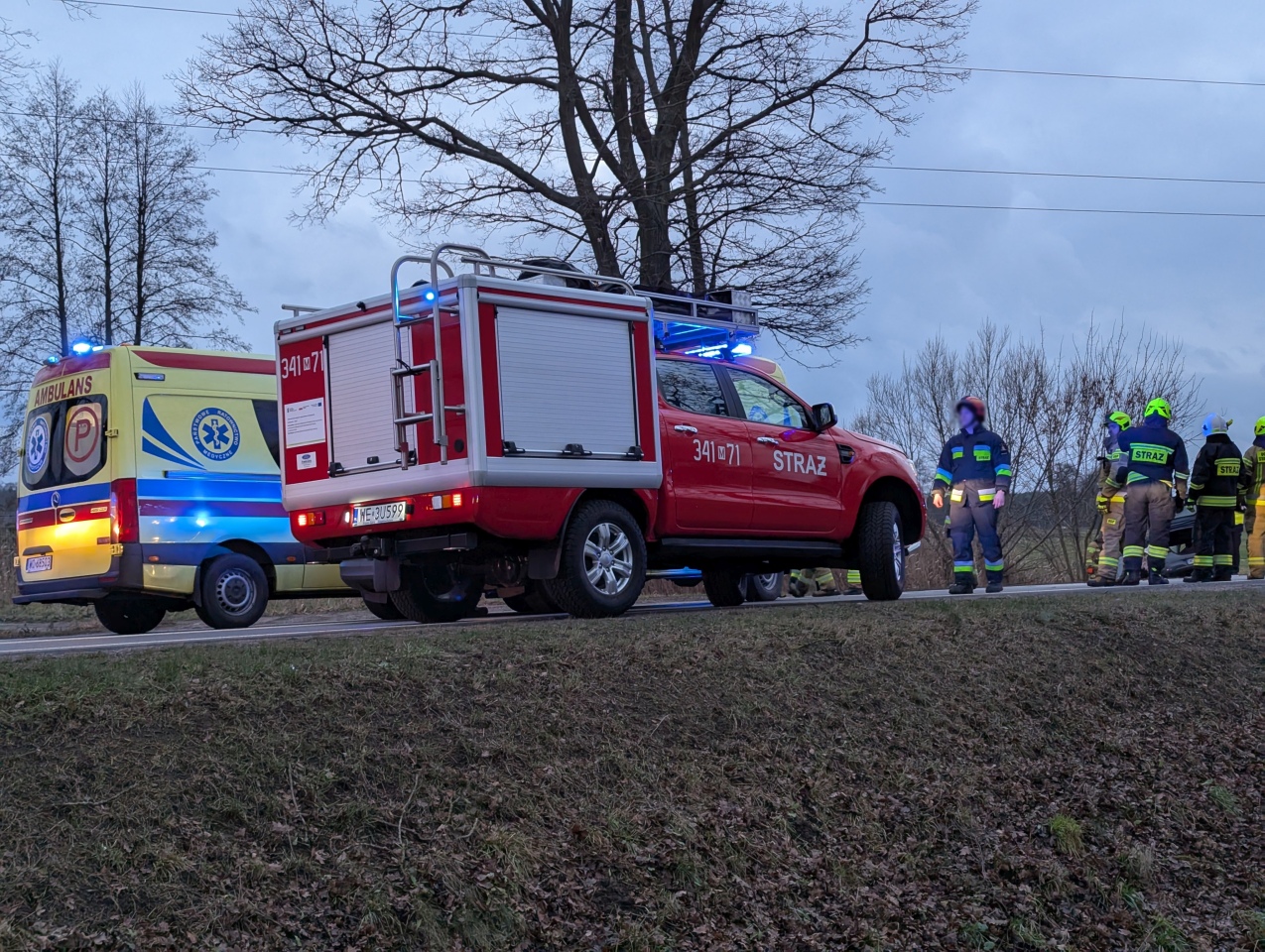 Wypadek w Kordowie [8.01.2025] - zdjęcie #7 - eOstroleka.pl