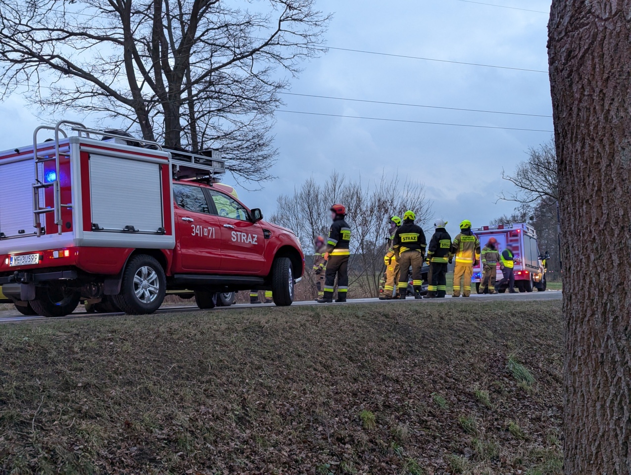 Wypadek w Kordowie [8.01.2025] - zdjęcie #6 - eOstroleka.pl