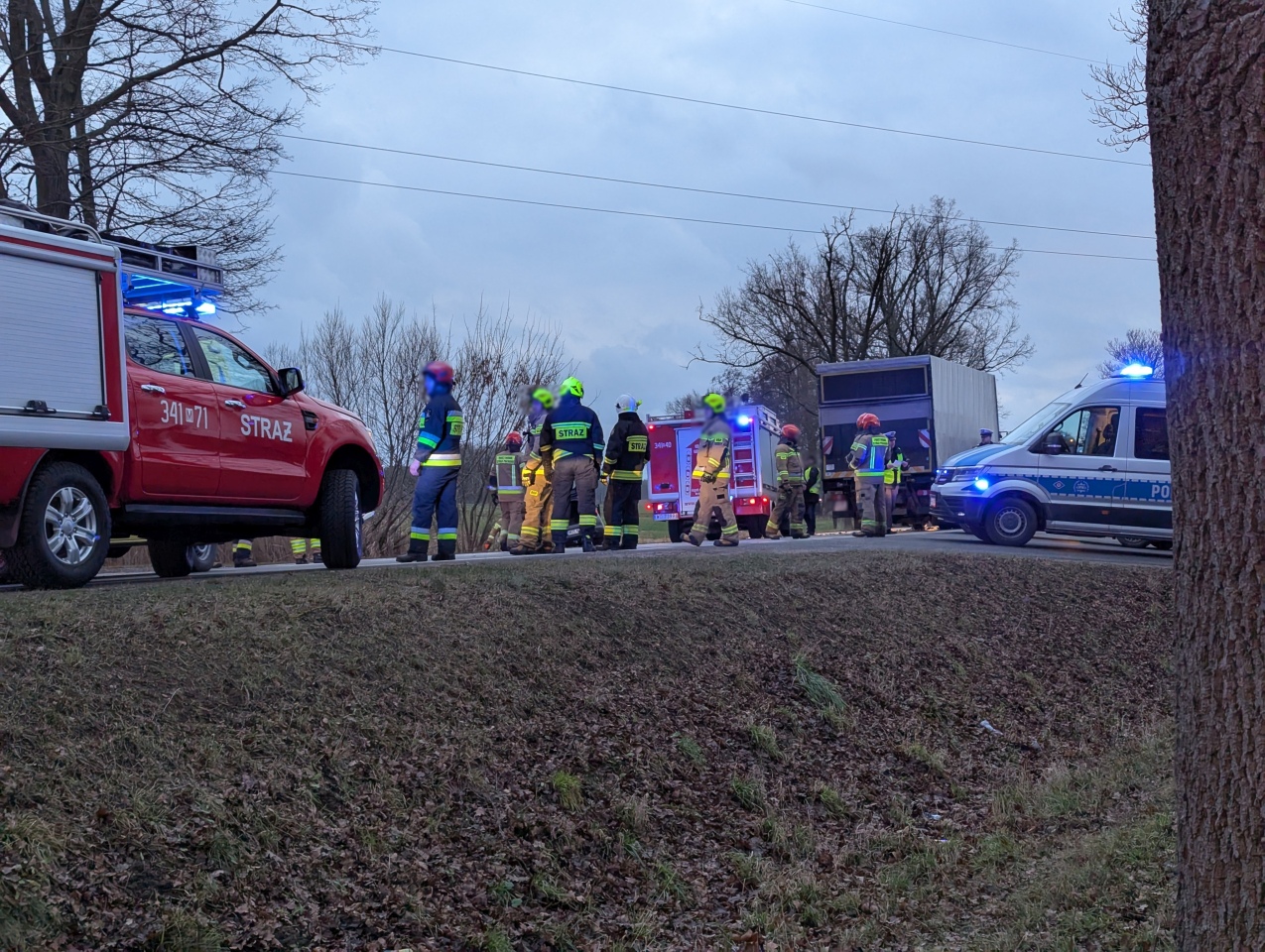 Wypadek w Kordowie [8.01.2025] - zdjęcie #5 - eOstroleka.pl