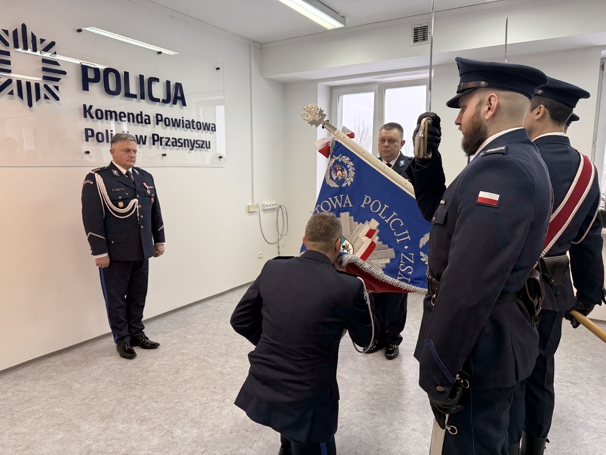 Andrzej Dziadak komendantem policji w Przasnyszu [9.01.2025] - zdjęcie #5 - eOstroleka.pl