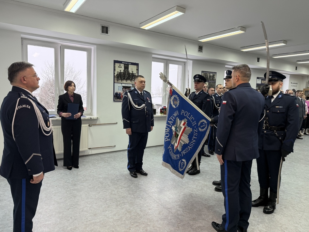 Andrzej Dziadak komendantem policji w Przasnyszu [9.01.2025] - zdjęcie #4 - eOstroleka.pl