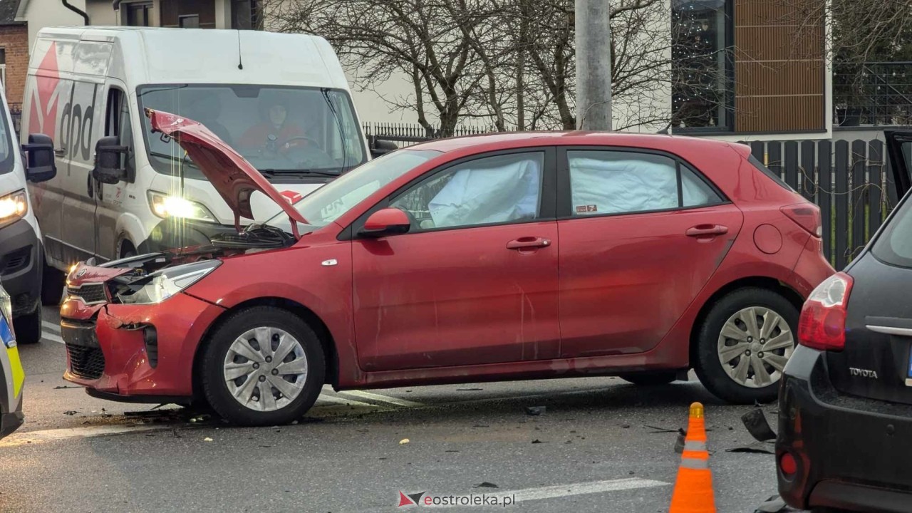 Wypadek w Zamościu [17.01.2025] - zdjęcie #1 - eOstroleka.pl