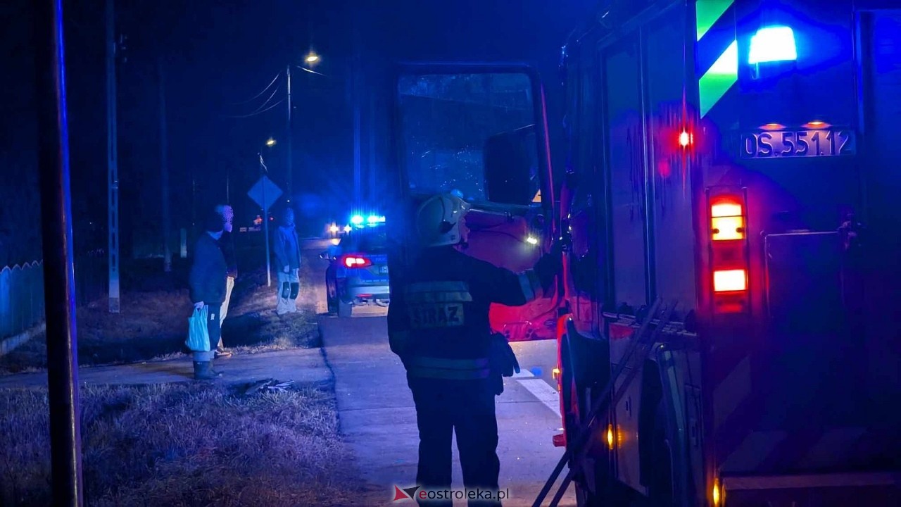 Wypadek w Borawem [24.01.2025] - zdjęcie #3 - eOstroleka.pl