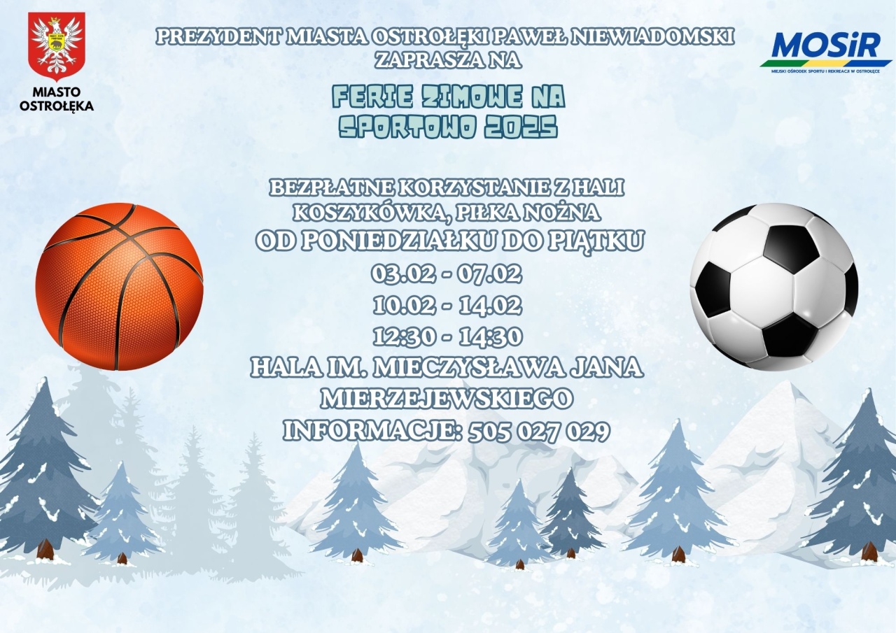 Ferie zimowe na sportowo 2025 - zdjęcie #1 - eOstroleka.pl