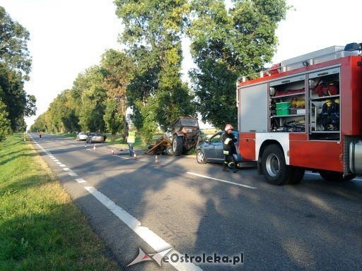 Wypadek na trasie Różan - Szelków DK-61 (06.09.2011) - zdjęcie #9 - eOstroleka.pl