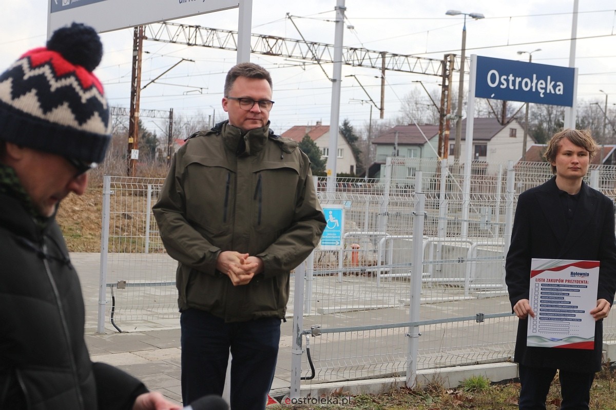 Szymon Hołownia w Ostrołęce [7.02.2025] - zdjęcie #6 - eOstroleka.pl
