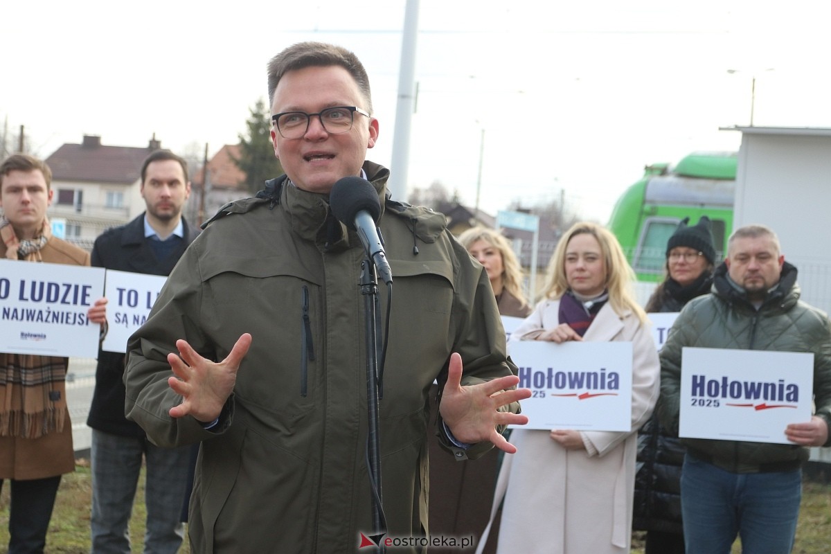 Szymon Hołownia w Ostrołęce [7.02.2025] - zdjęcie #1 - eOstroleka.pl