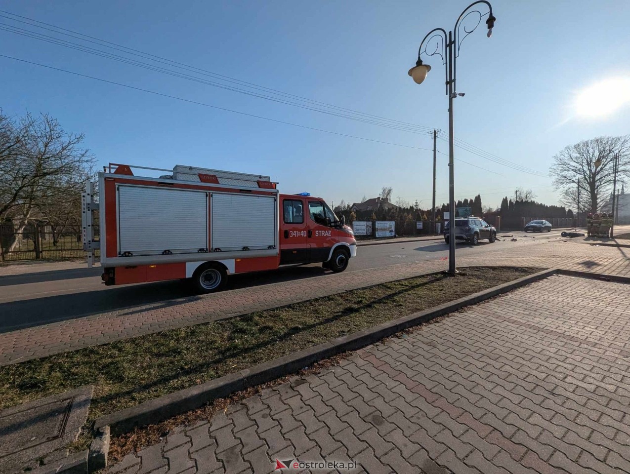 Wypadek na ul. Kościuszki w Rzekuniu [10.02.2025] - zdjęcie #5 - eOstroleka.pl