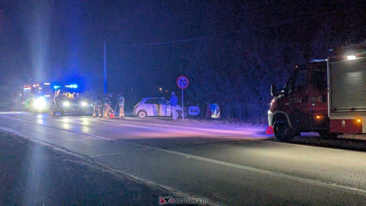 Wypadek w Czarnowcu [18.02.2025] - zdjęcie #18 - eOstroleka.pl