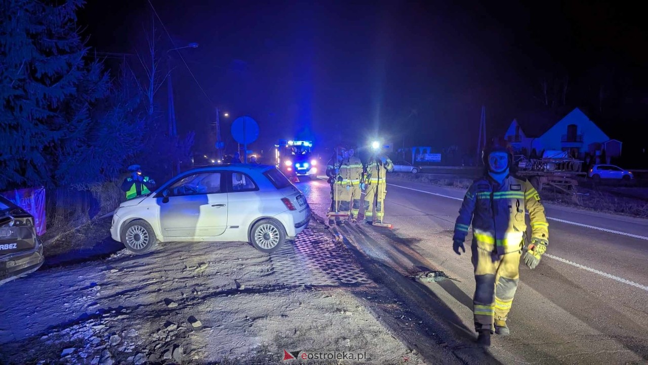 Wypadek w Czarnowcu [18.02.2025] - zdjęcie #11 - eOstroleka.pl