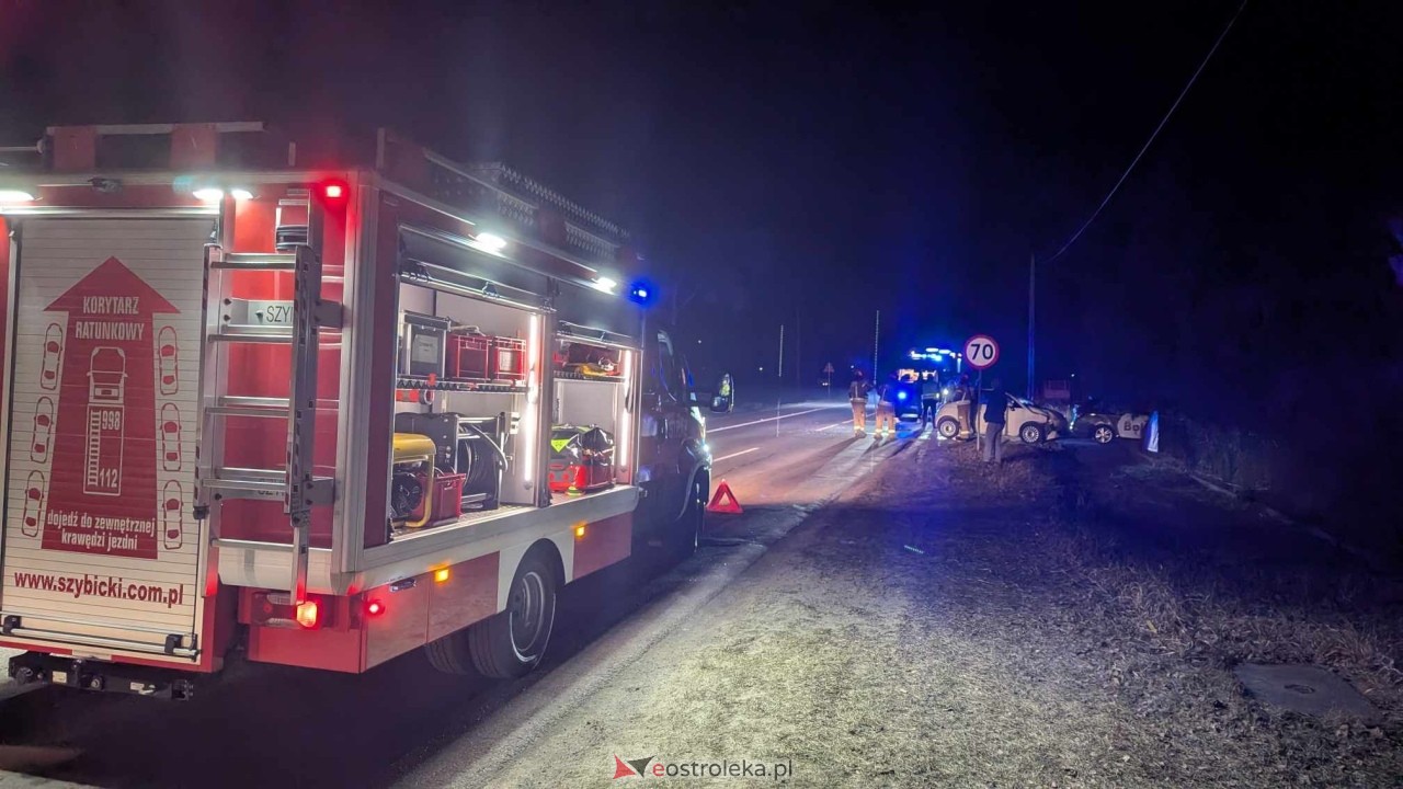 Wypadek w Czarnowcu [18.02.2025] - zdjęcie #2 - eOstroleka.pl