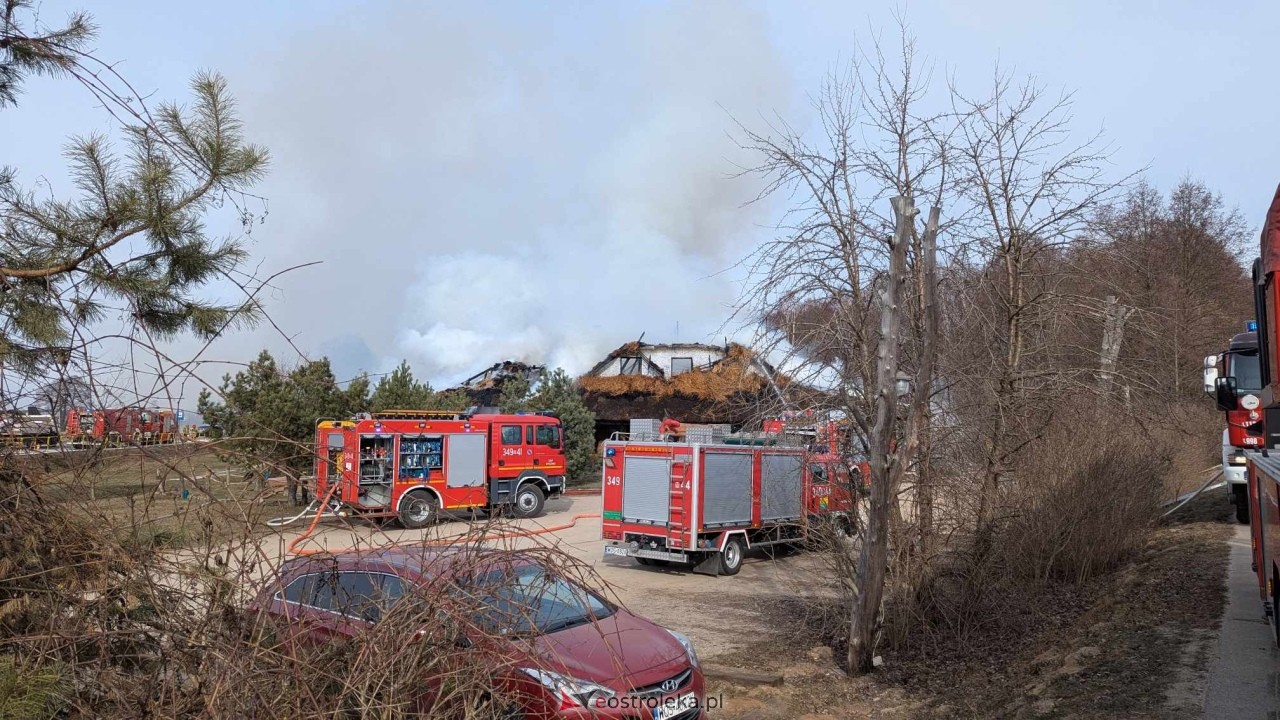 Pożar restauracji w Łodziskach [21.02.2025] - zdjęcie #22 - eOstroleka.pl