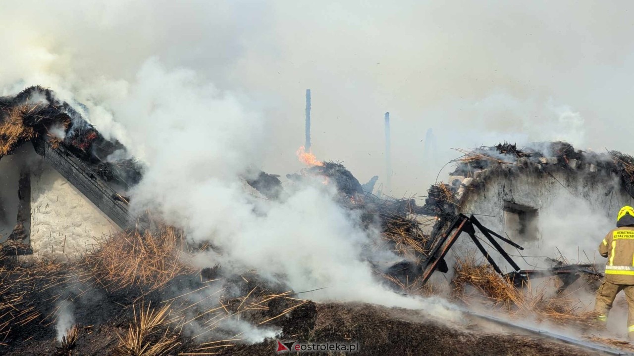 Pożar restauracji w Łodziskach [21.02.2025] - zdjęcie #20 - eOstroleka.pl