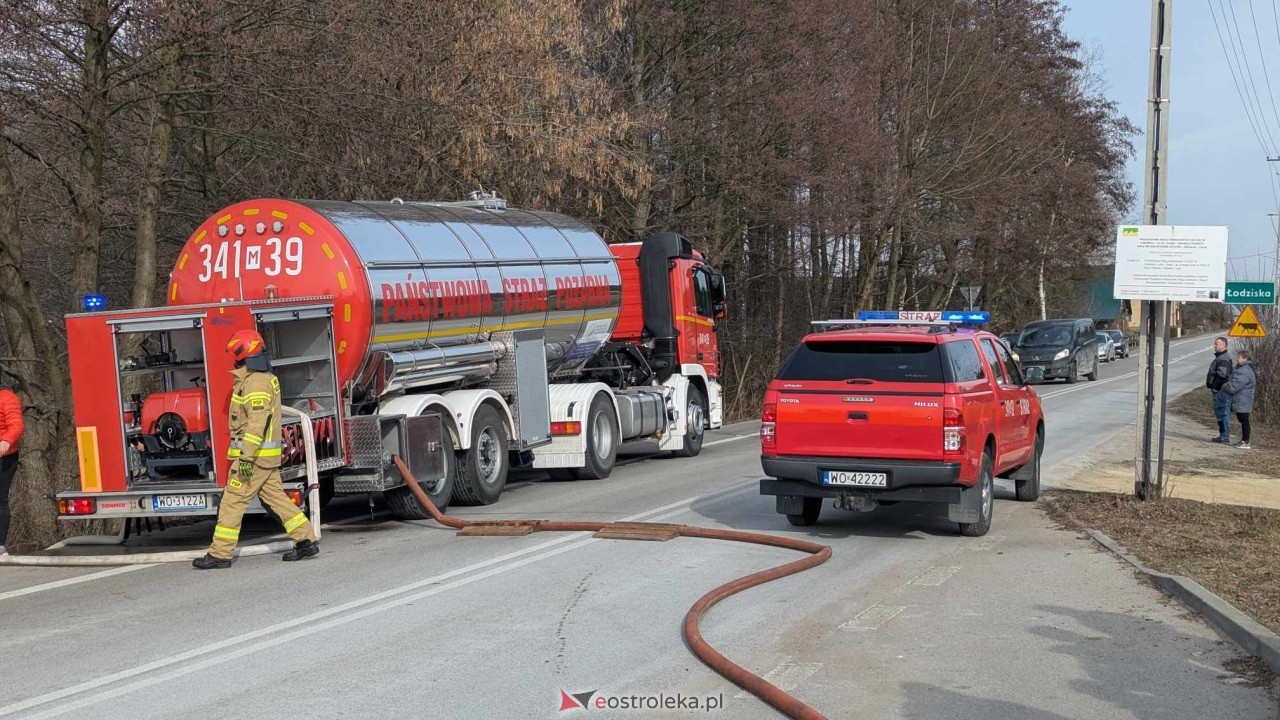 Pożar restauracji w Łodziskach [21.02.2025] - zdjęcie #5 - eOstroleka.pl