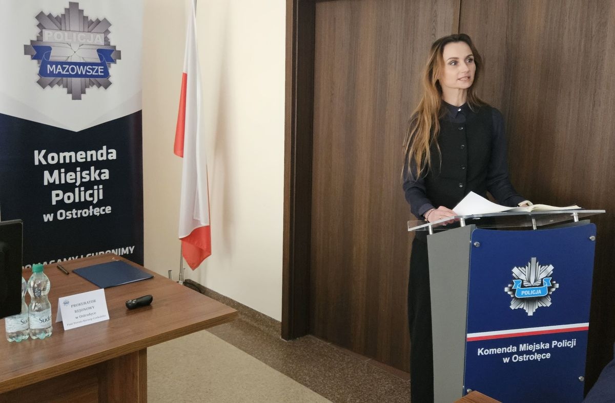 Narada roczna Komendy Miejskiej Policji w Ostrołęce  [21.02.2025] - zdjęcie #1 - eOstroleka.pl