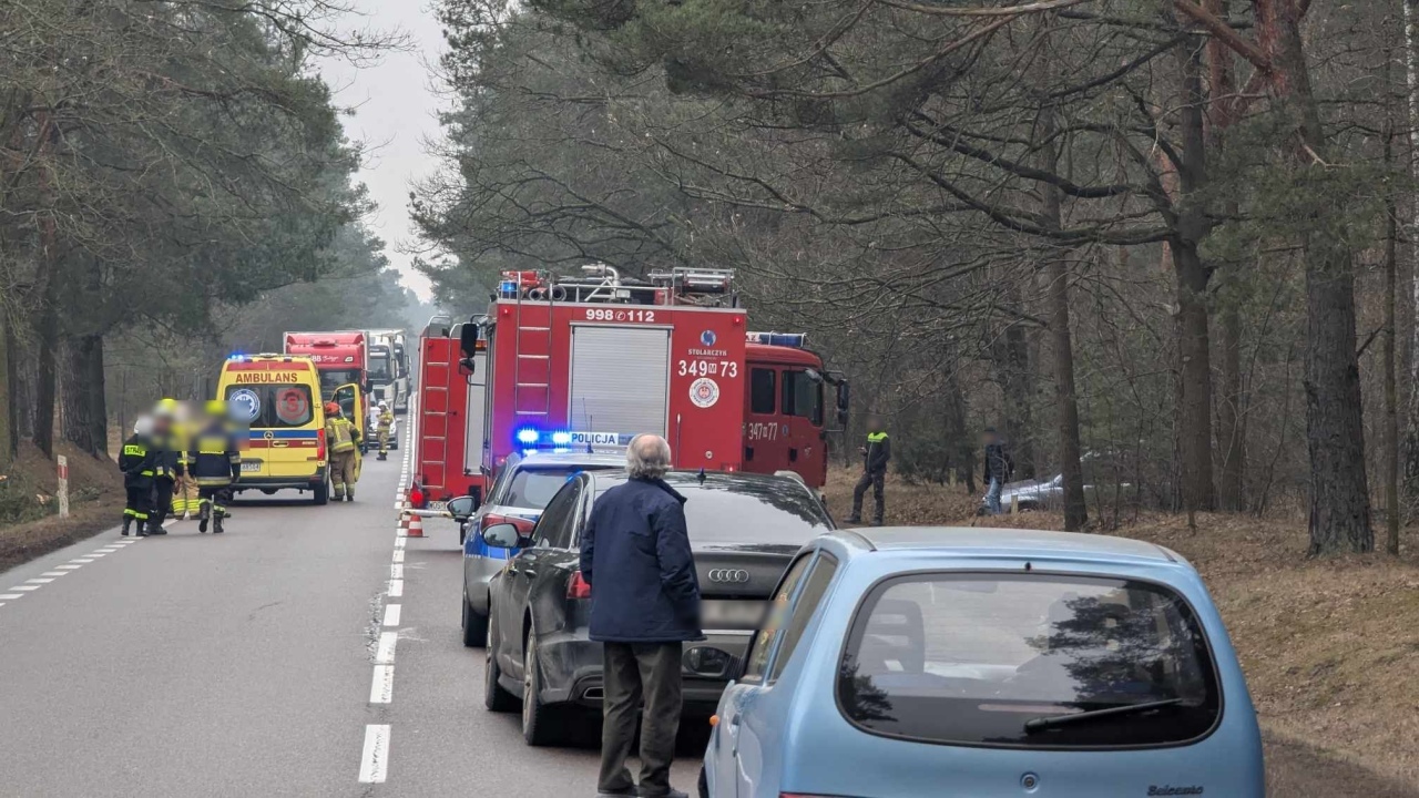 Wypadek w Żeraniu Małym [27.02.2025] - zdjęcie #14 - eOstroleka.pl