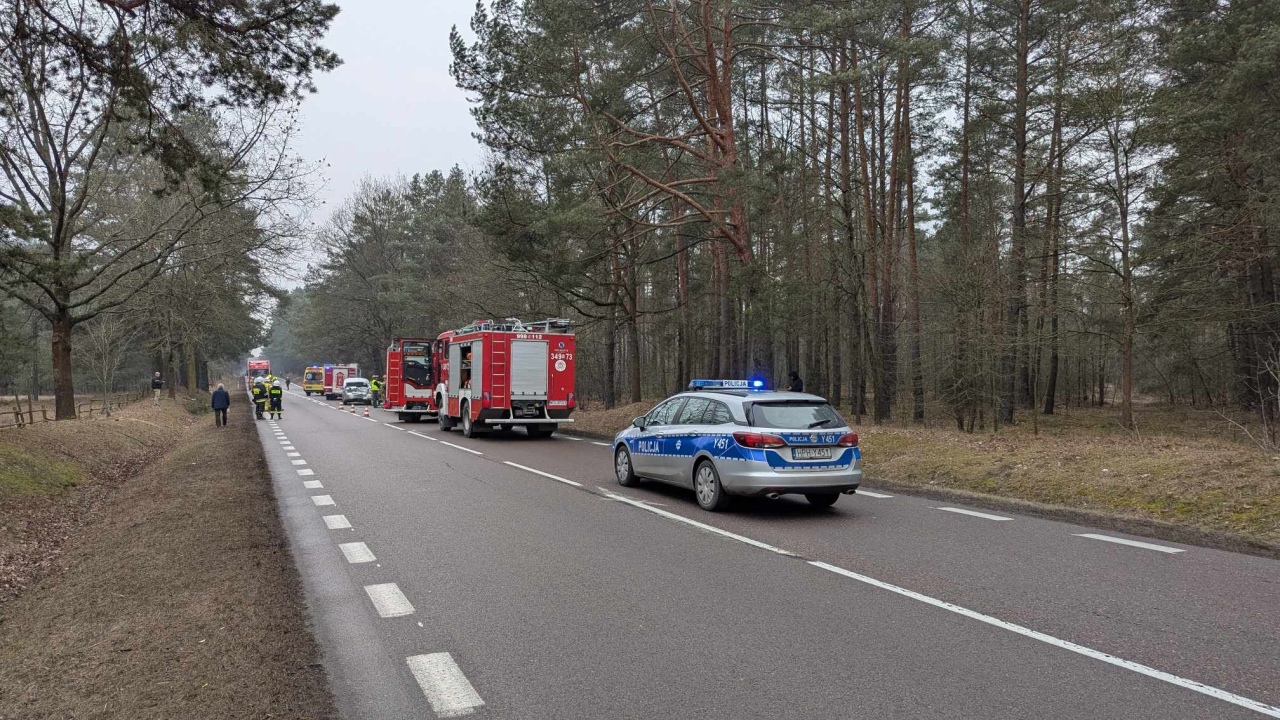 Wypadek w Żeraniu Małym [27.02.2025] - zdjęcie #13 - eOstroleka.pl