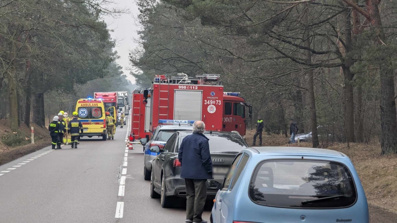 Wypadek w Żeraniu Małym [27.02.2025] - zdjęcie #10 - eOstroleka.pl