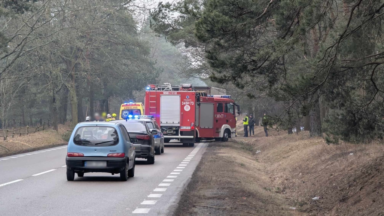 Wypadek w Żeraniu Małym [27.02.2025] - zdjęcie #9 - eOstroleka.pl
