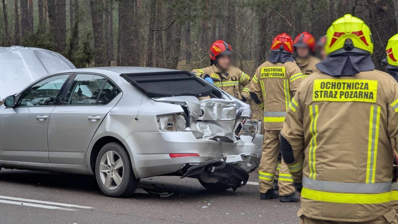 Wypadek w Żeraniu Małym [27.02.2025] - zdjęcie #5 - eOstroleka.pl