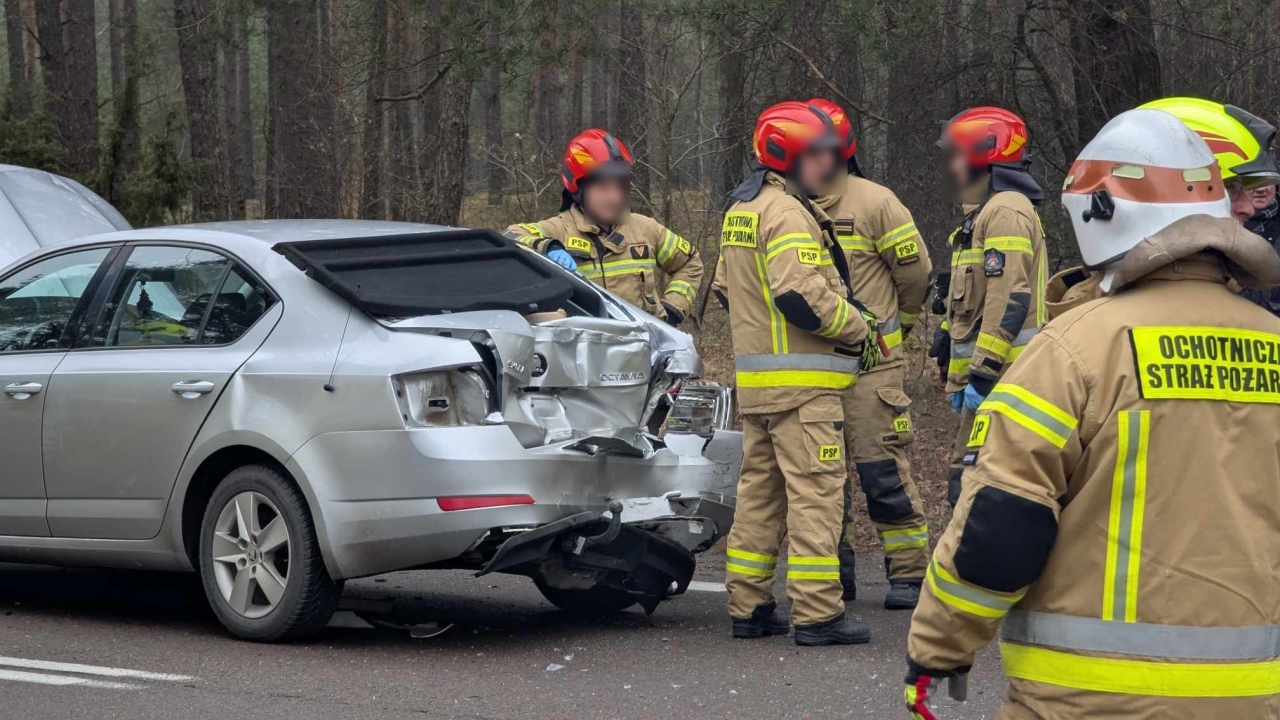 Wypadek w Żeraniu Małym [27.02.2025] - zdjęcie #4 - eOstroleka.pl