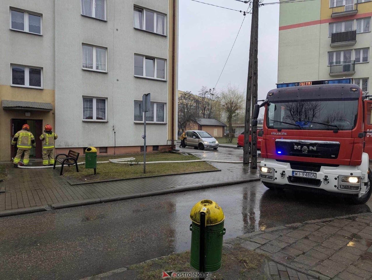 Akcja strażacka przy Celulozowej w Ostrołęce [13.03.2025] - zdjęcie #9 - eOstroleka.pl