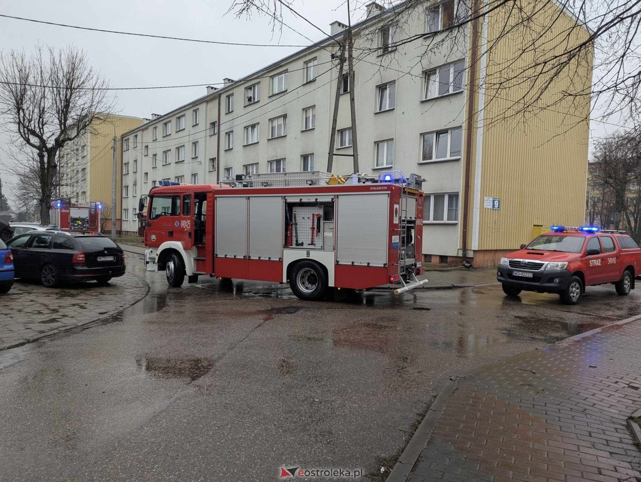 Akcja strażacka przy Celulozowej w Ostrołęce [13.03.2025] - zdjęcie #4 - eOstroleka.pl