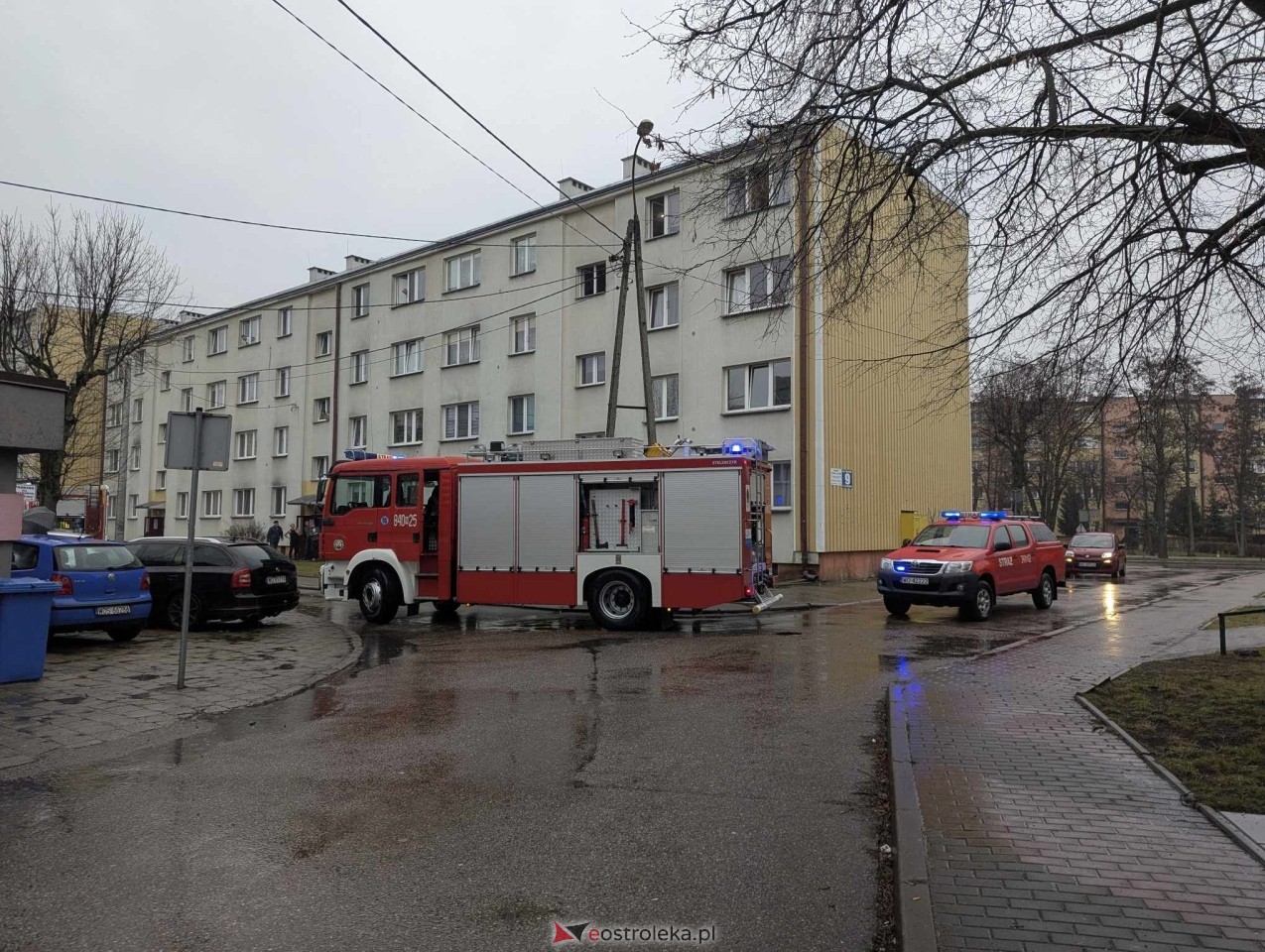 Akcja strażacka przy Celulozowej w Ostrołęce [13.03.2025] - zdjęcie #2 - eOstroleka.pl