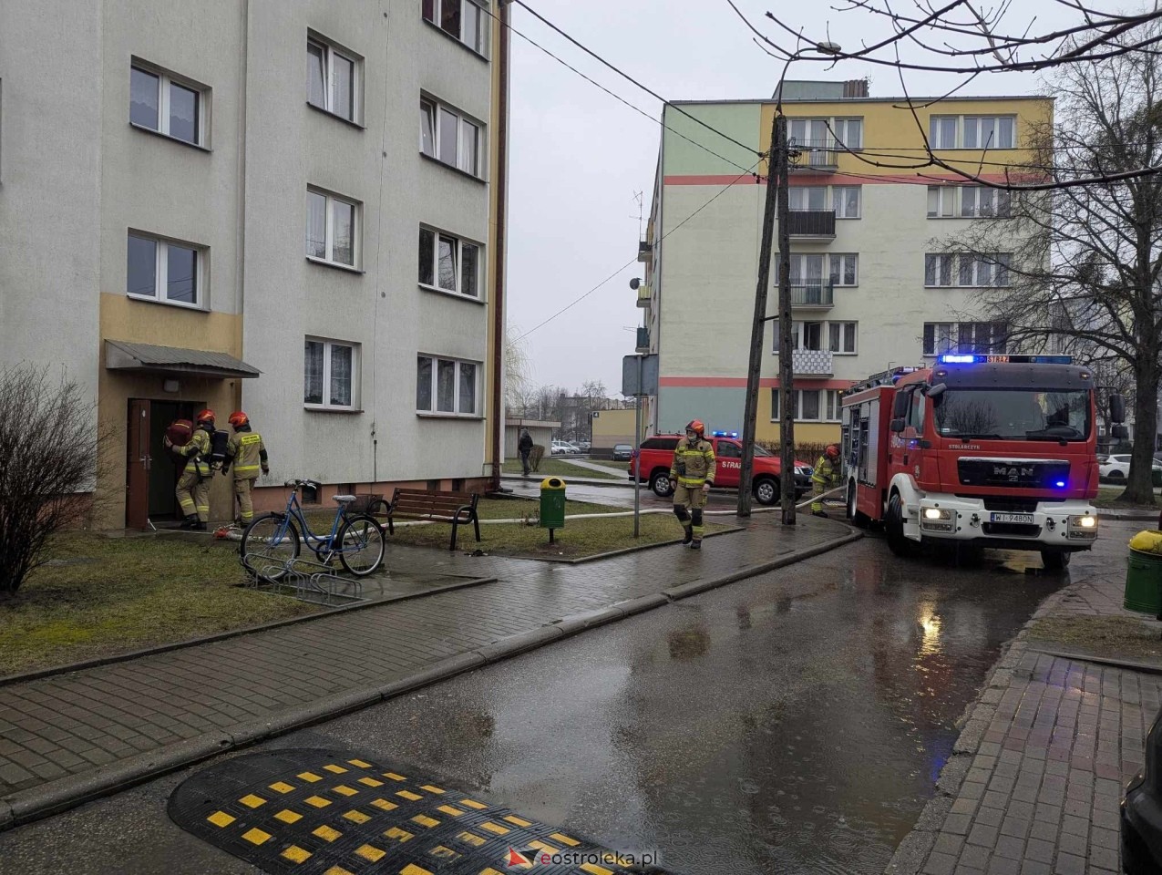 Akcja strażacka przy Celulozowej w Ostrołęce [13.03.2025] - zdjęcie #1 - eOstroleka.pl