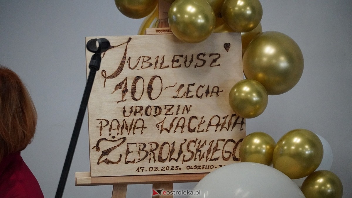 100-ne urodziny Wacława Żebrowskiego z gminy Olszewo-Borki [17.03.2025] - zdjęcie #58 - eOstroleka.pl