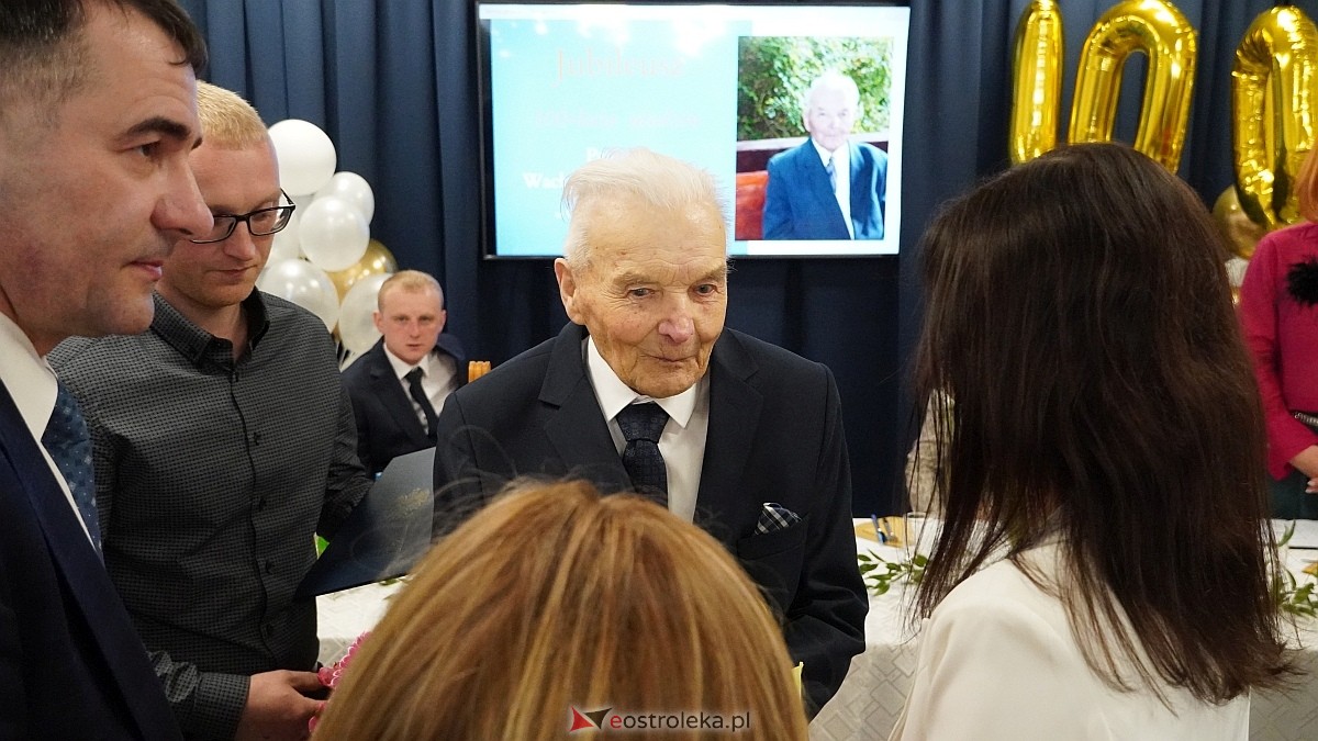 100-ne urodziny Wacława Żebrowskiego z gminy Olszewo-Borki [17.03.2025] - zdjęcie #31 - eOstroleka.pl
