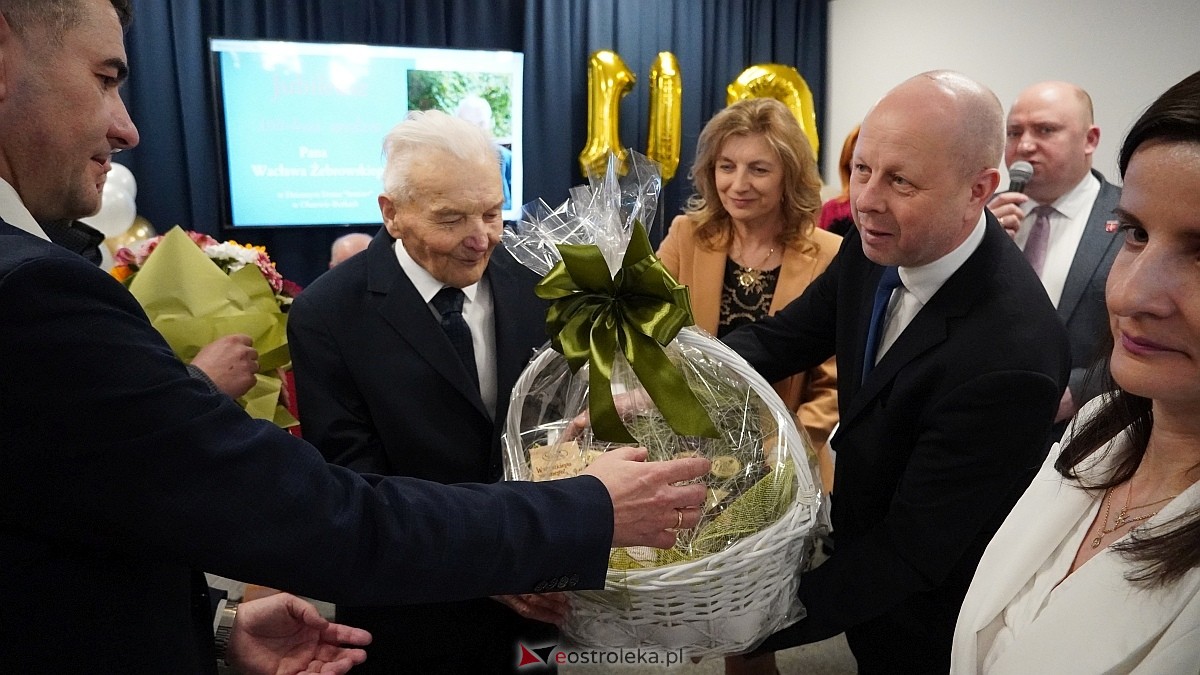 100-ne urodziny Wacława Żebrowskiego z gminy Olszewo-Borki [17.03.2025] - zdjęcie #28 - eOstroleka.pl