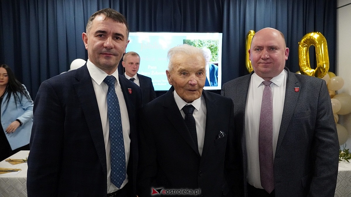 100-ne urodziny Wacława Żebrowskiego z gminy Olszewo-Borki [17.03.2025] - zdjęcie #26 - eOstroleka.pl
