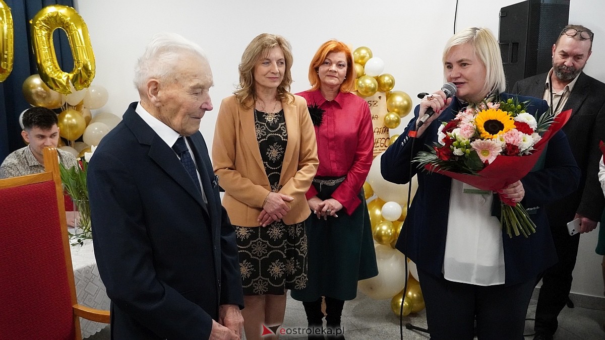 100-ne urodziny Wacława Żebrowskiego z gminy Olszewo-Borki [17.03.2025] - zdjęcie #25 - eOstroleka.pl