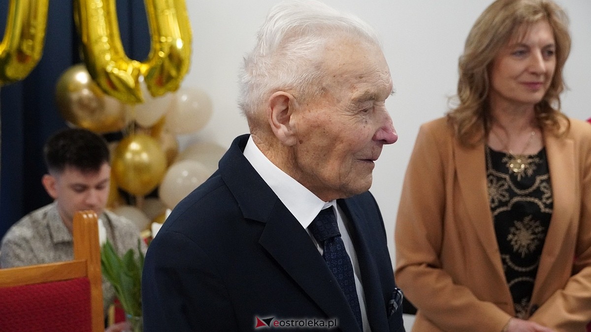 100-ne urodziny Wacława Żebrowskiego z gminy Olszewo-Borki [17.03.2025] - zdjęcie #23 - eOstroleka.pl