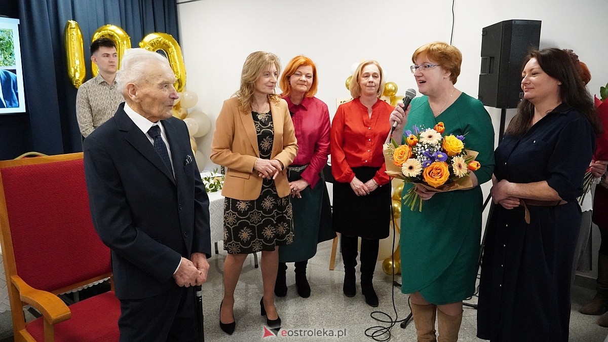 100-ne urodziny Wacława Żebrowskiego z gminy Olszewo-Borki [17.03.2025] - zdjęcie #16 - eOstroleka.pl