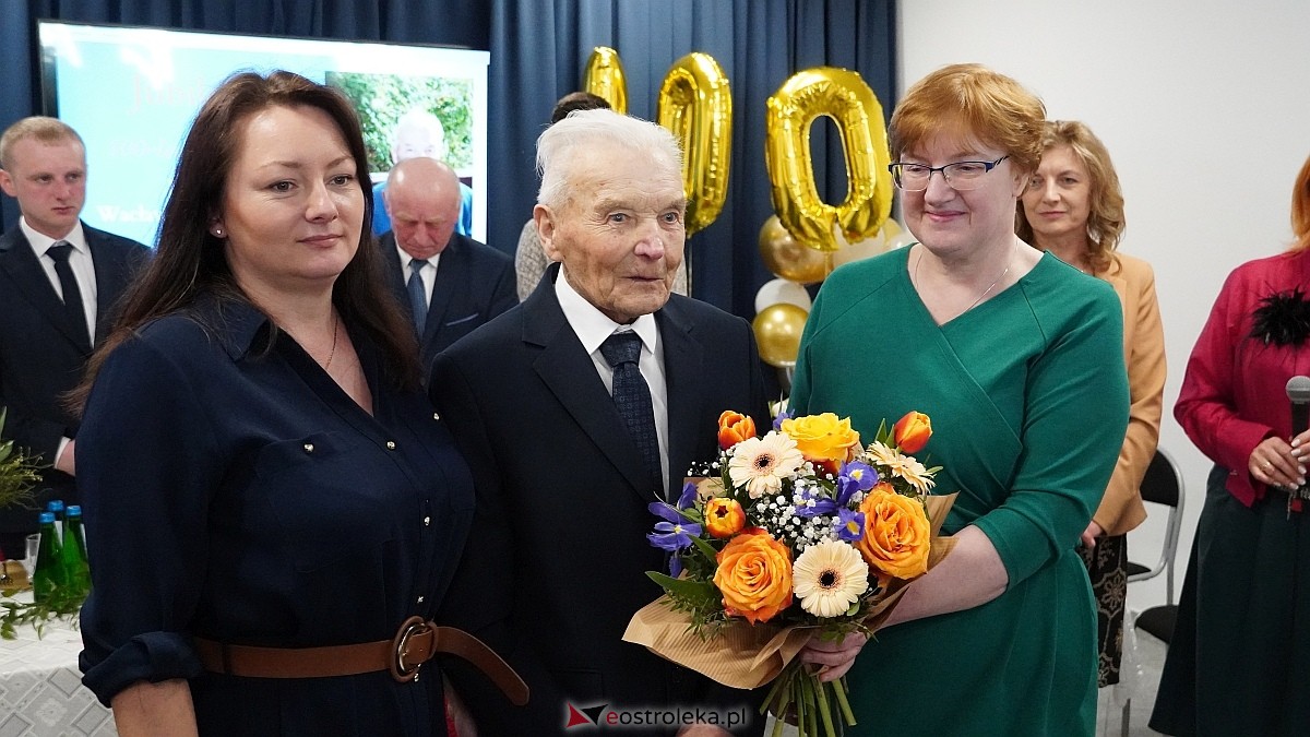 100-ne urodziny Wacława Żebrowskiego z gminy Olszewo-Borki [17.03.2025] - zdjęcie #14 - eOstroleka.pl
